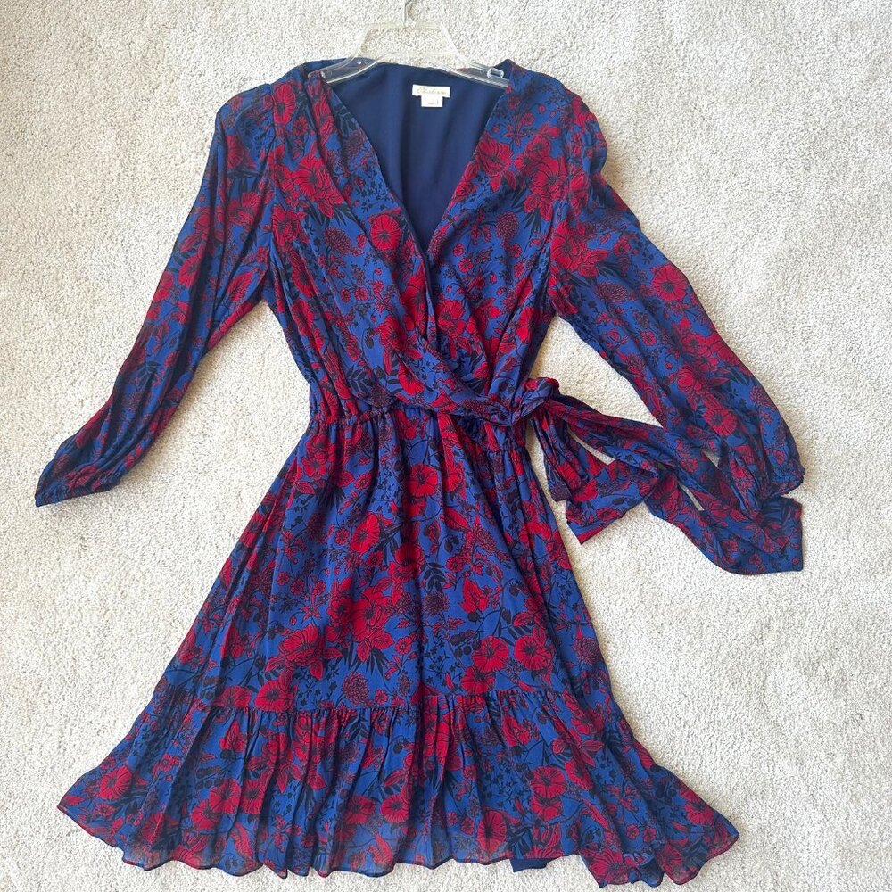Shoshanna dress - Size 6 - Beautiful Blue & red - Like New Condition